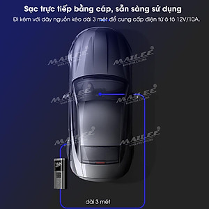 Bơm điện cầm tay di động VC-027 cho ô tô, xe đạp điện, xe máy dung lượng 6000 mAh, đa năng, không dây di động 150 psi (đủ phụ kiện) - Mai Lee