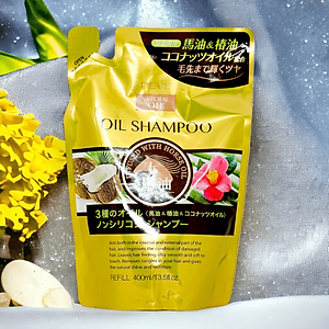 Dầu Gội Đầu Phục Hồi Tóc Yếu Dễ Gãy Rụng Chiết Xuất Tinh Dầu Ngựa Deve Natural Oil Shampoo (Chai 480 mL)
