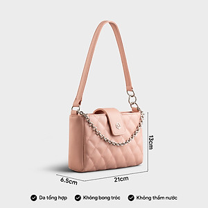 Túi Yuumy ( Thời trang nữ hình chữ nhật họa tiết chần chỉ size 21 - Túi đeo vai da Seasand YN211 )