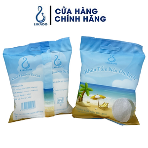 Khăn tắm nén du lịch likado kích thước (70 x 140cm)