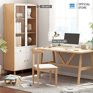 Tủ Gỗ Kết Hợp Cửa Kính Thương Hiệu SIB Decor Đa Năng, Hiện Đại KG45