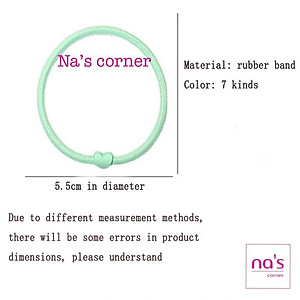 Combo 5 sợi thun chun buộc cột tóc màu nhạt