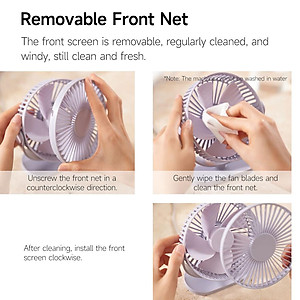 Xiaomi Youpin 3Life Quạt Mini Để Bàn 3 Tốc Độ Gió Sạc USB Yên Tĩnh Tốt Cho Nhà Ở / Văn Phòng / Xe Hơi Hàng nhập khẩu