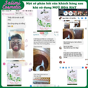 Mặt Nạ Đắp NGŨ HOA HẠT 200g Quyên Lara - Giúp Mờ Nám, Sạch Mụn, Tàn Nhang, Trắng Da, Cân Bằng Độ Ẩm Cho Da, Làm Mát Da, Chống Dị Ứng