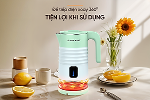Ấm siêu tốc Inox 2 lớp 1.8L SUNHOUSE SHD1357 - Hàng chính hãng