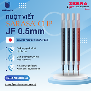 Ruột viết Sarasa clip JF 0.5mm - Zebra Nhật Bản - 1 cái