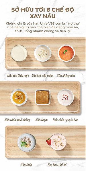 Máy Làm Sữa Hạt Unie V9s Pro Phiên Bản Cao Cấp 2024 - Hàng Chính Hãng