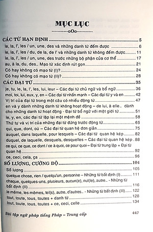 Bài tập ngữ pháp tiếng pháp theo chủ đề ( trình độ trung cấp )