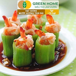 Hạt Giống Mướp Hương Greenhome, Gói 1gr~10 Hạt, Dễ Trồng Quanh Năm, Nảy Mầm Cao, Thu Hoạch Nhanh, Năng Suất Cao T16