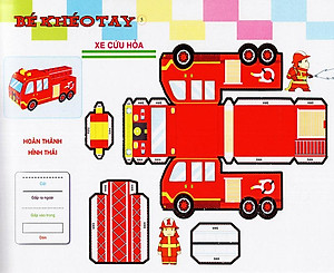 Sách Cắt Và Dán Hình 3D - Bé Khéo Tay - Khu Hứng Thú