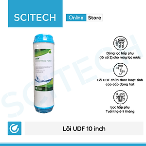Lõi lọc nước số 2 UDF 10 inch dùng trong máy lọc nước RO, bộ lọc thô - Hàng chính hãng