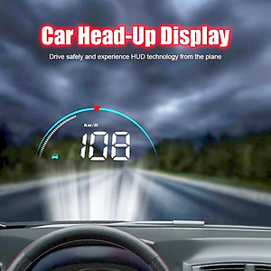 Thiết Bị Hiển Thị Tốc Độ Kính Lái Xe Hơi HUD OBD2 M8S 3.5 Inch Hiển Thị Rõ Nét Tự Lắp Đặt Đơn Giản Tại Nhà