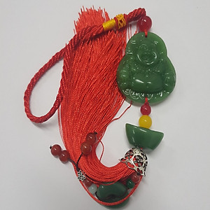 Bộ Khánh Ngọc phật di lặc phong thủy treo trên ô tô, xe hơi