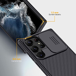 Ốp Lưng Nillkin cho Samsung Galaxy S23 Ultra Với Nắp Trượt Camera bảo vệ , chống shock Nillkin CamShield Pro - Hàng chính hãng