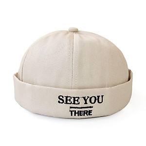 Mũ Tròn Miki Thêu Chữ SEE YOU K007_PY, Nón Tròn Thêu Phong Cách Đơn Giản. Mũ Tròn Cool Ngầu. Nam Nữ Mang Đều Đẹp