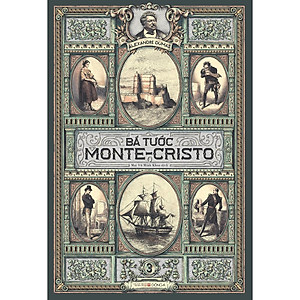 Sách Bá tước Monte-Cristo, trọn bộ 3 tập