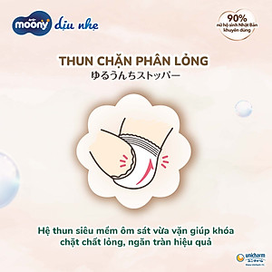 Tã Dán Moony Dịu Nhẹ NB62+4/S58+2/M46/L38