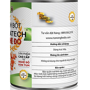 Tinh bột nghệ Ulnatech nghệ đỏ (tbn siêu hấp thu nano curcumin)