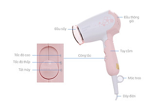 Máy sấy tóc Philips HP8108/00 - Hàng Chính Hãng