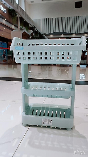 Kệ Nhà Bếp Để Đồ Đa Năng, Kệ Nhựa Cao Cấp 3 Tầng Nachi Đạt Tiêu Chẩu Xuất Nhật ,Châu Âu- Hàng chính hãng inochi ( Tặng khăn lau đa năng pakasa)
