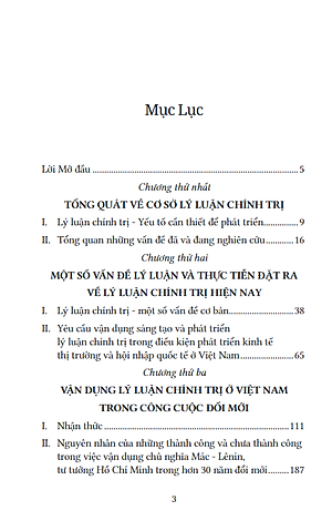 Một Số Vần Đề Lý Luận Chính Trị Ở Việt Nam