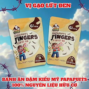 Bánh ăn dặm PAPAFOOD PAPAPUFFS FINGERS - 100% Nguyên Liệu Hữu Cơ - CHO BÉ DỊ ỨNG ĐẠM SỮA BÒ & CHÀM SỮA - Gói 30G - (MSMV: 8938549094094)
