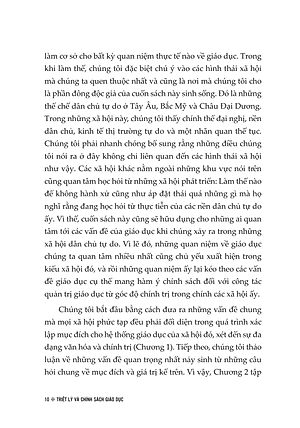 TRIẾT LÝ VÀ CHÍNH SÁCH GIÁO DỤC