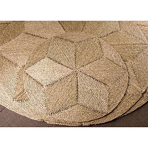 Thảm trải sàn hình sao ONGTRE bằng Cói trang trí nhà cửa chụp ảnh nhiều kích thước 60/80/100/120/150/180cm