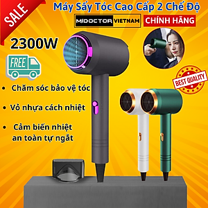 Máy Sấy Tóc 2 Chiều Nóng Lạnh miDoctor Công Suất 2300w, Máy Sấy Tạo Kiểu Sấy Nhanh Khô Chăm Sóc Tóc - Hàng Chính Hãng
