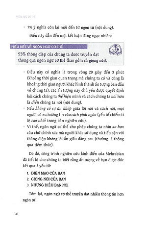 Sách Ngôn Ngữ Cơ Thể - 7 Bài Học Đơn Giản Để Làm Chủ Ngôn Ngữ Không Lời (Tái Bản)