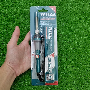 Mỏ hàn chì điều chỉnh nhiệt độ TOTAL 60W (TET160831), 100W (TET1100831) - đầu thẳng, thời gian làm nóng nhanh, nhiệt độ từ 200 độ C đến 500 độ C