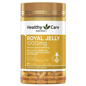 Sữa Ong chúa Healthy Care Royal Jelly Úc Tăng cường sức đề kháng, hỗ trợ tim mạch, huyết áp, bảo vệ da, cải thiện giấc ngủ- QuaTangMe Extaste