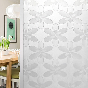 Giấy dán kính họa tiết hoa 6 cánh