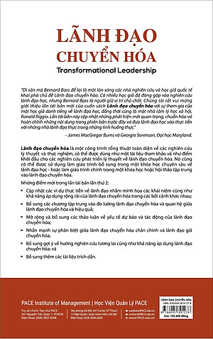 Sách Lãnh Đạo Chuyển Hóa (Transformational Leadership) - Bernard M. Bass, Ronald E. Riggio - PACE Books