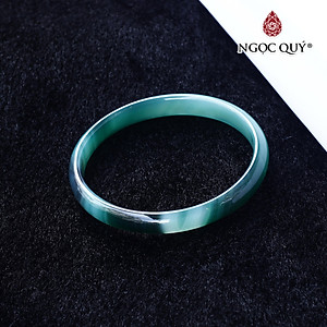 Vòng đá mã não xanh lá bản mỏng Ni56 - Ngọc Quý Gemstones