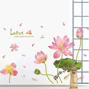 Decal Dán Tường Hoa Sen - XL8292
