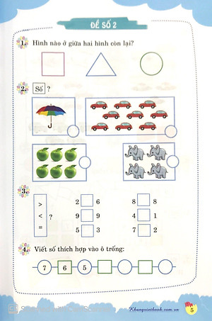 Sách 100 Đề Kiểm Tra Toán Lớp 1