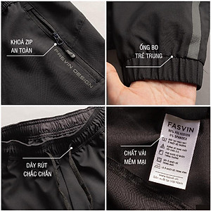 Quần Jogger Nam Thể Thao Fasvin Bo Gấu Dáng Đẹp Vải Gió Co Giãn Tiện Dụng Đũi Chơi Hay Mặc Nhà DC20424.HN