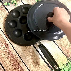 [MỚI] Khuôn Bánh Khọt Chống Dính Có Tay Cầm - 10 Bánh. Chuyên phục vụ Sp Gia dụng, Khuôn làm bánh, Dụng cụ học Sinh, Nhà