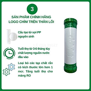 COMBO 3 LÕI LỌC NƯỚC SỐ 1-2-3 (PP - CTO - PP) - HÀNG CHÍNH HÃNG ĐẠI VIỆT