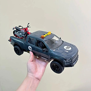 TOYSTAR - 666-90P Mô hình xe bán tải cảnh sát màu ghi (KT 41x16x19cm)