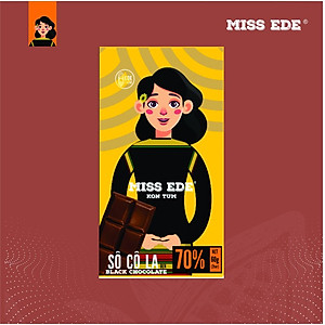 Sô cô la đen MISS EDE 70% Kon Tum - 60 g
