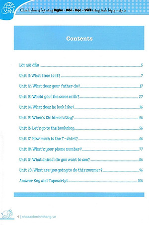 Sách Chinh Phục 4 Kỹ Năng Tiếng Anh Nghe - Nói - Đọc - Viết Lớp 4 Tập 2