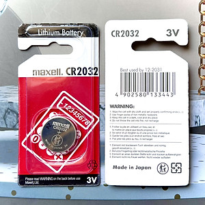 Pin Maxell CR2032 Lithium 3V Cao Cấp Made In Japan Date 2031