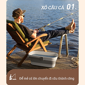 Xô Nhựa Cao Cấp Gấp Gọn Đa Năng Damas, Xô Nước Lau Nhà Vệ Sinh Nhà Cửa  - Chất Liệu Nhựa PP An Toàn Cho Người Tiêu Dùng - Dung Tích 12L Phù Hợp Với Nhiều Nhu Cầu Sử Dụng: Rửa Xe, Câu Cá, Để Đồ Đạc,...Thiết Kế Kèm Quai Xách Tay Thuận Tiện Di Chuyển