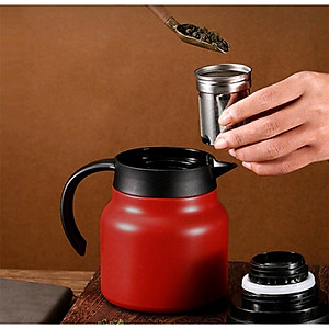 Ấm Pha Trà Giữ Nhiệt Inox 316 Dung Tích 800ml - 1000ml Hàng Cao Cấp, Phích Giữ Nhiệt Nước Nóng, Lạnh Có Lọc Tiện Dụng - HÀNG CHÍNH HÃNG MINIIN