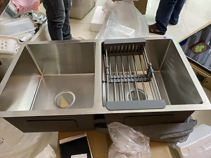 CHẬU RỬA INOX KAFF KF-HM8245L - Hàng Chính Hãng