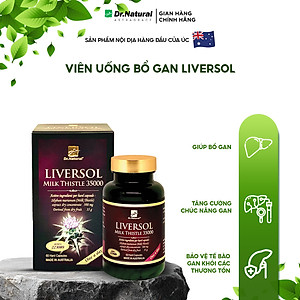 Viên Uống Bổ Gan Dr Natural Liversol Milk Thistle 35000 60 Viên | Giúp Bổ Gan, Phục Hồi Tế Bào Gan, Tăng Cường Chức Năng Gan - Hàng Chính Hãng