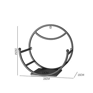 Kệ Treo Trang Trí Hình Bán Nguyệt Dán Tường Tiện Dụng ,Giá Treo Chậu Hoa Ban Công Phòng Khách- Phong Cách Hiện Đại- Chính Hãng MINIIN