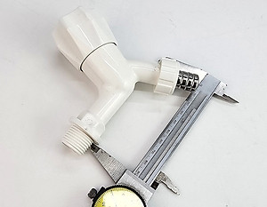 Bộ 3 vòi hồ tay núm tròn nhựa PP trắng, thân ngắn, ren 21-27mm Eurolife EL-HN05 (Trắng) (3 cái)